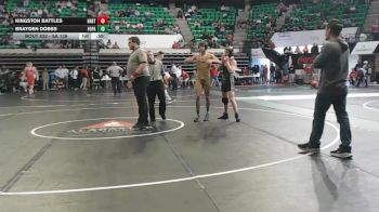 6A 138 lbs Cons. Round 3 - Brayden Dobbs, Fort Payne vs Kingston Battles, Hartselle