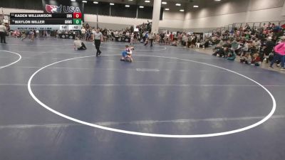 86 lbs Champ. Rd Of 16 - Kaden Williamson, Sebolt Wrestling Academy vs Waylon Miller, Greater Heights Wrestling Club