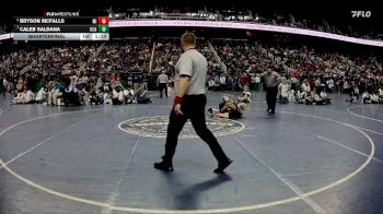 1A 126 lbs Quarterfinal - Caleb Saldana, Uwharrie Charter Academy vs Bryson Mcfalls, Mitchell High School