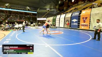 285 Class 1 lbs Champ. Round 1 - Kyler Kuhn, St. Pius X (Kansas City) vs Alexis Anguiano, California