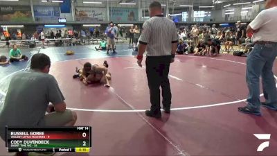 108 lbs Placement Matches (8 Team) - Cooper Moreland, Level Up vs Caddo Gilmore, Louisiananimals Black