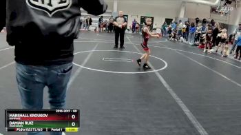 60 lbs Quarterfinal - Damian Ruiz, Warhawks vs Marshall Krougov, Rampage