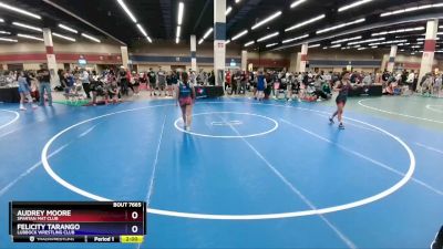 100 lbs Cons. Semi - Audrey Moore, Spartan Mat Club vs Felicity Tarango, Lubbock Wrestling Club