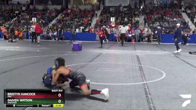 88 lbs Champ. Round 1 - Bristyn Hancock, MAC vs Daiven Watson, Andover