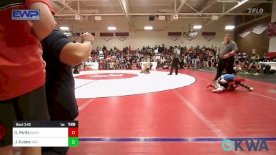 55 lbs Rr Rnd 3 - Garrett Potts, Wagoner Takedown Club vs James Evans, Bartlesville Wrestling Club