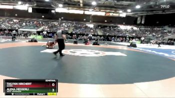 100 lbs Semifinal - Tailynn Hirchert, Nampa vs Alena Messerli, West Jefferson