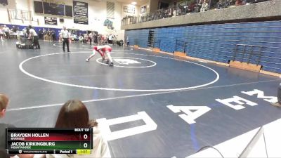 100 lbs Cons. Round 1 - Jacob Kirkingburg, Mountainside vs Brayden Hollen, Riverside