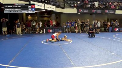 84 lbs Cons. Quarters - Joseph Olszta III, All American Wrestling Club vs Brantley Paminto, Spring Hills Wrestling