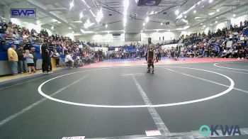 46 lbs Consi Of 4 - Rayce Luu, Pocola Youth Wrestling vs Emerson Braun, Owasso Takedown Club