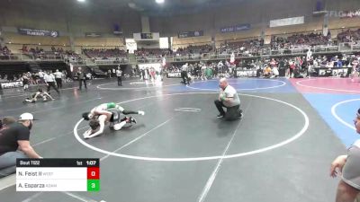 102 lbs Quarterfinal - Nicholas Feist II, Westside WC vs Andres Esparza, Adam City WC