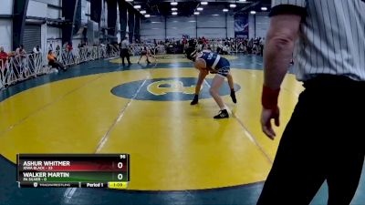 96 lbs Rd# 8- 12:30pm Saturday Final Pool - Ashur Whitmer, Iowa Black vs Walker Martin, PA Silver