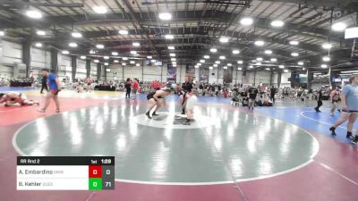 285 lbs Rr Rnd 2 - Anthony Embardino, Gold Medal WC vs Brock Kehler, Quest School Of Wrestling Gold