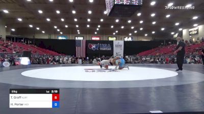 61 kg Quarters - Tyler Graff, NJRTC / TMWC vs Henry Porter, Indiana RTC