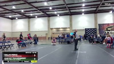 52-56 lbs Round 3 - Kuechly Faulkenberry, Dehart Wrestling Academy vs Dallas Pierce, Cookeville Youth Wrestling