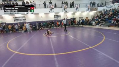 77 lbs Champ. Round 1 - Paxton Hopkin, Lander Middle School vs Aksel Polson, Thermopolis