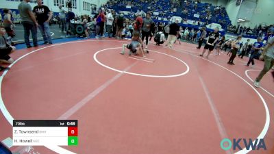 70 lbs Consi Of 8 #1 - Zackary Townsend, Smith Wrestling Academy vs Hunter Howell, Norman Grappling Club