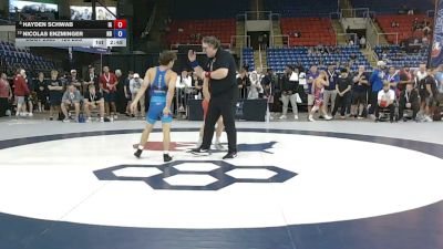 126 lbs Champ. Rd Of 16 - Hayden Schwab, Iowa vs Nicolas Enzminger, North Dakota