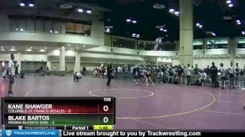 106 lbs Quarters & Wb (16 Team) - Blake Bartos, Medina Buckeye Ohio vs Kane Shawger, Columbus St. Francis DeSales