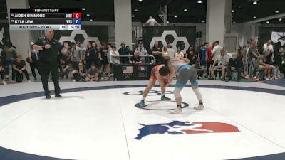 70 kg Cons. Sub-rd Of 16 - Aiden Simmons, Central Coast Regional Training Center vs Kyle Lew, WAR Training Center