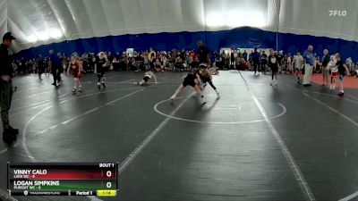 56 lbs Finals (2 Team) - Vinny Calo, Lake WC vs Logan Simpkins, Pursuit WC