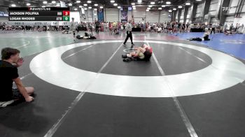 126 lbs Rr Rnd 2 - Jackson Polifka, Indiana Outlaws Orange vs Logan Rhodes, Attrition Wrestling Scar