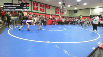 138 lbs Consi Of 4 - Madison Fankhauser, Bristow vs J'La Underwood, Woodland Girls