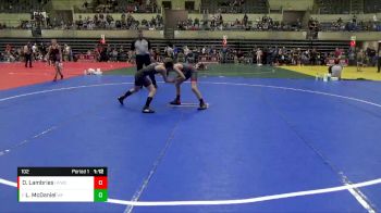 102 lbs Cons. Round 2 - Logan McDaniel, Wrestling Factory vs Owen Lambries, Holmen Viking Wrestling Club