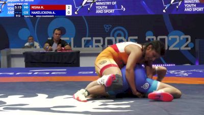 68 kg 1/8 Final - Nisha Nisha, India vs Adela Hanzlickova, Czechia
