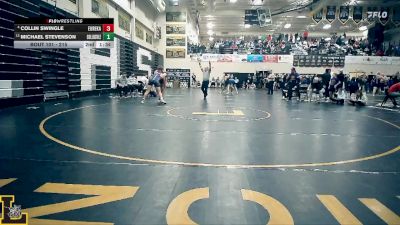 215 lbs Champ. Round 1 - Michael Stevenson, Collinsville vs Collin Swingle, Eureka
