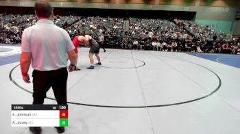 285 lbs Quarterfinal - Emilio Johnson, Oakdale vs Shilo Jones, Mountain View ID