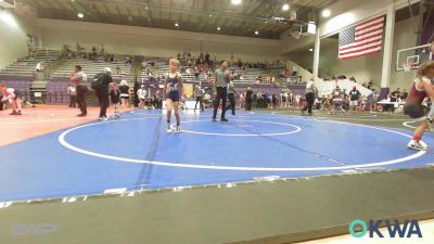 58 lbs Consi Of 4 - Mackenzie Woods, Warhorse Wrestling Club vs Weston Pulliam, Team Tulsa Wrestling Club