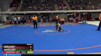 53 lbs Round 3 - Jaxon Lyons**, Panther Wrestling vs Hunter Lyons, Panther Wrestling