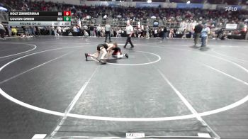 92 lbs Round Of 32 - Holt Zimmerman, Big Game WC vs Colton Green, Richmond Youth WC