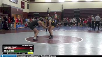 143E 1st Place Match - Makayla Tharp, Union, LaPorte City vs Sadie Burke, Vinton-Shellsburg