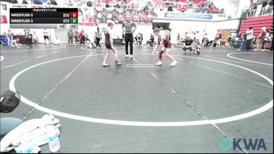 55 lbs Rr Rnd 2 - Ryker Friddle, Rough Riders vs Cannon Corley, Harrah Little League Wrestling