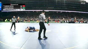 D3-120 lbs 3rd Place Match - Logan Rhodes, Yale vs Landon Sopha, Yale