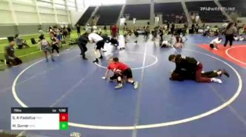 78 lbs Quarterfinal - Sophie Kula-Faalafua, Pride vs Maximus Durrer, Ripon Tribe Wrestling