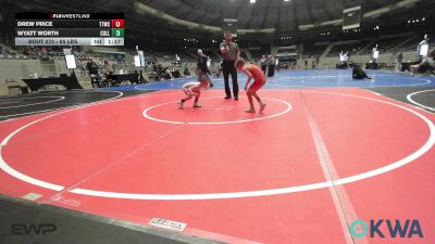 55 lbs 3rd Place - Drew Price, Team Tulsa Wrestling Club vs Wyatt Worth, Collinsville Cardinal Youth Wrestling