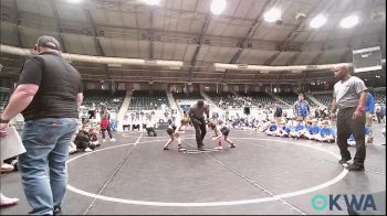 60 lbs Rr Rnd 1 - Caleb Boyd, Harrah Little League Wrestling vs Michael Holloway, Team Nomad