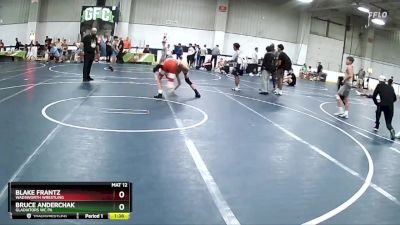 112 lbs Cons. Round 6 - Bruce Anderchak, Gladiators WC PA vs Blake Frantz, Wadsworth Wrestling