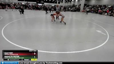 125 lbs Champ. Round 2 - Lilly May, Aniciete Training Club vs Madalyn Deiter, North Montana Wrestling Club