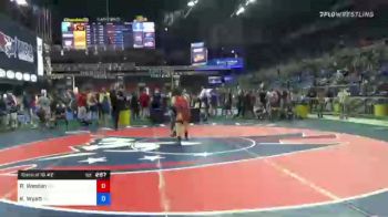 160 lbs Consi Of 16 #2 - Robert Weston, Georgia vs Keenan Wyatt, Alabama