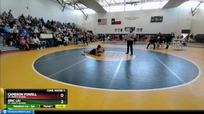 120 lbs Cons. Round 2 - Cameron Powell, St. John`s School vs Eric Liu, St. John`s School