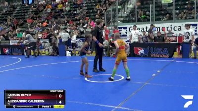 63 lbs Cons. Round 3 - Samson Beyer, NE vs Alessandro Calderon, SC