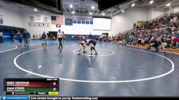 85 lbs Semifinal - Evan Strom, Gering Junior High vs Greg Vrooman, Douglas Middle School