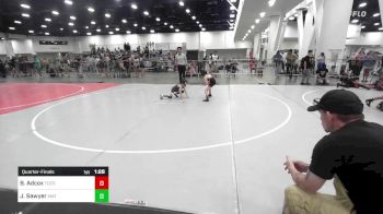 49 lbs Quarterfinal - Brittany Adcox, Tucson Pride WC vs Jacob Sawyer, Mat Demon WC