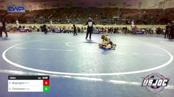 58 lbs Consi Of 8 #2 - Easton Wigington, Blaine County Grapplers vs Cheston Thompson, HURRICANE WRESTLING ACADEMY