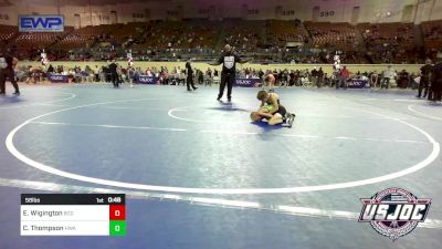 58 lbs Consi Of 8 #2 - Easton Wigington, Blaine County Grapplers vs Cheston Thompson, HURRICANE WRESTLING ACADEMY