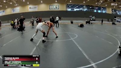 100 lbs Round 5 (6 Team) - Thomas Block, Kardiac Kidz vs Kelley Hageman, CP Wrestling Academy