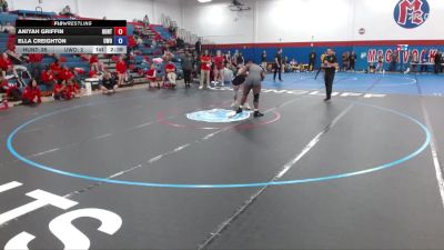 180 lbs Finals (2 Team) - Ella Creighton, Wisconsin - Oshkosh vs Aniyah Griffin, Huntingdon